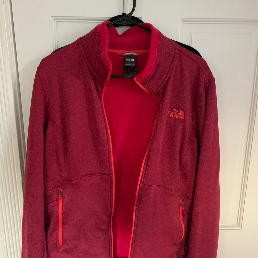 North Face Canyonlands Full Zip Red Fleece